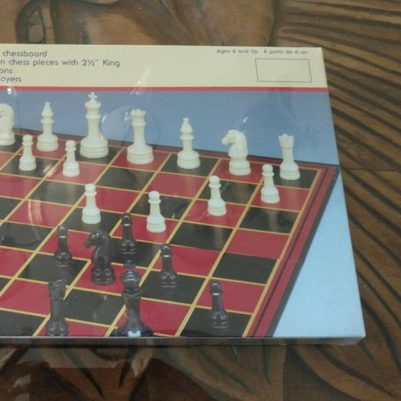 Vintage Pavilion CHESS Folding Chessboard Staunton - Picture 2 of 5